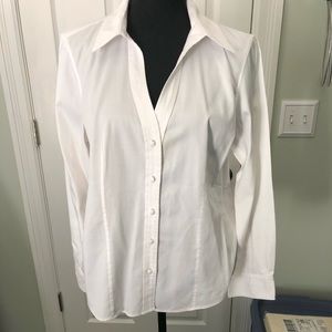 Two Talbot’s Petite Ladies white blouses 14P/16P